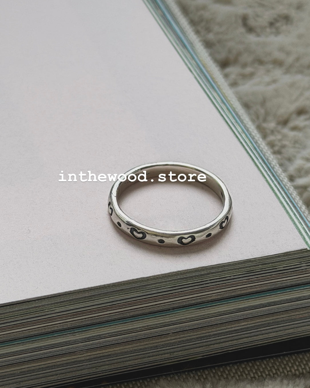 [Handmade 925silver] Mini Vintage Heart Ring