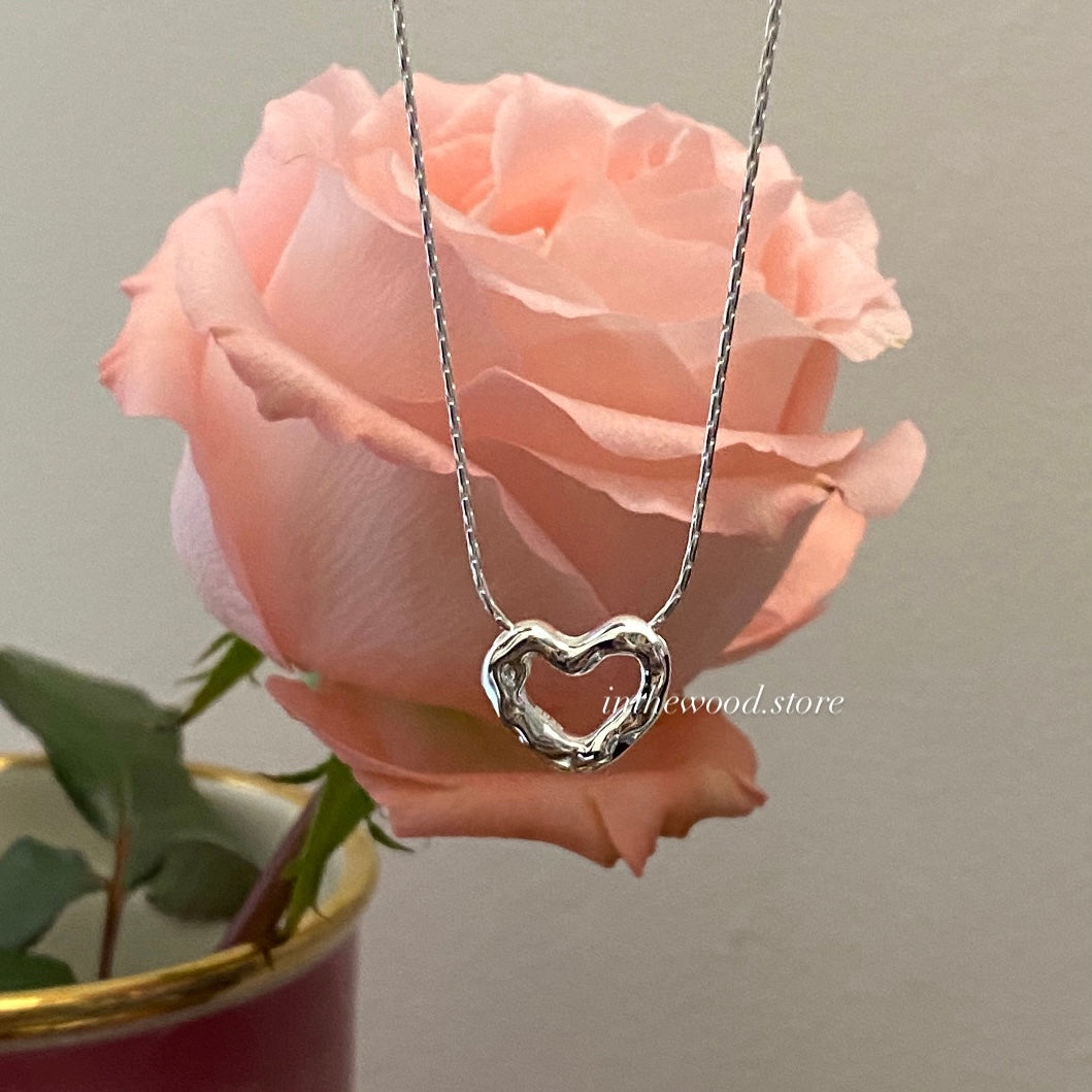 [925silver] Aki Heart Necklace