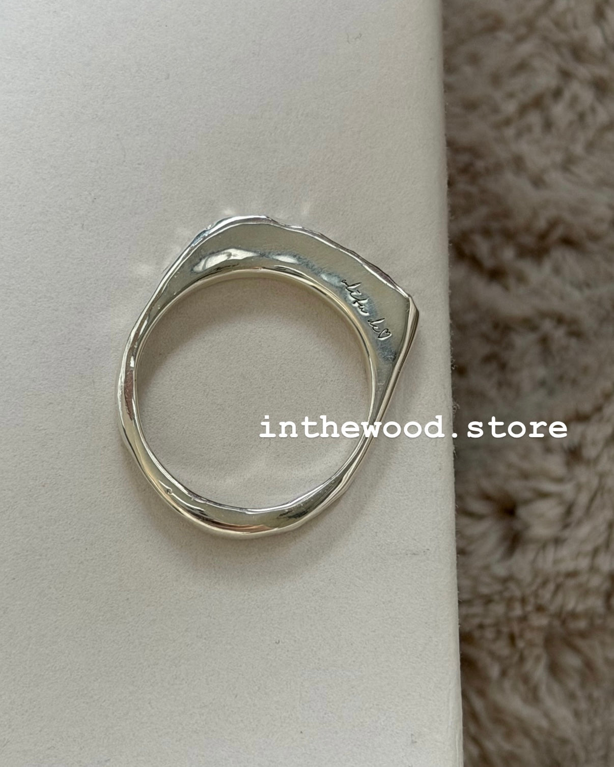 [Handmade 925silver] Craft Letter Ring