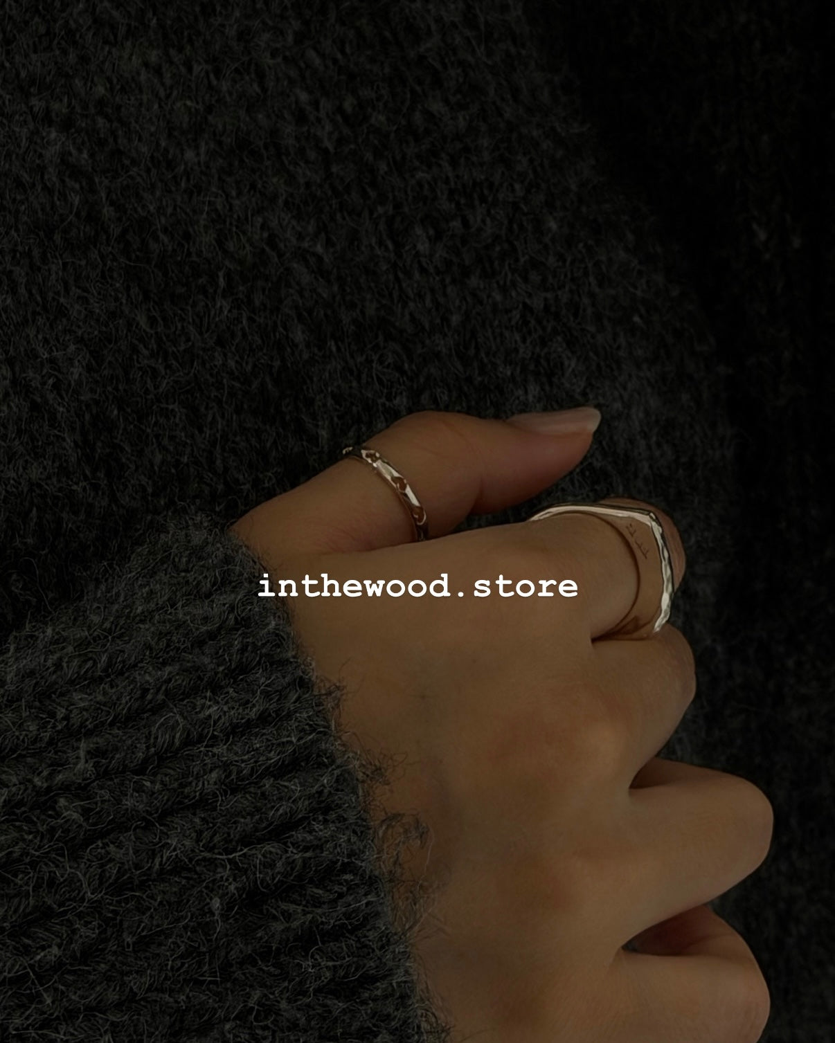 [Handmade 925silver] Craft Letter Ring