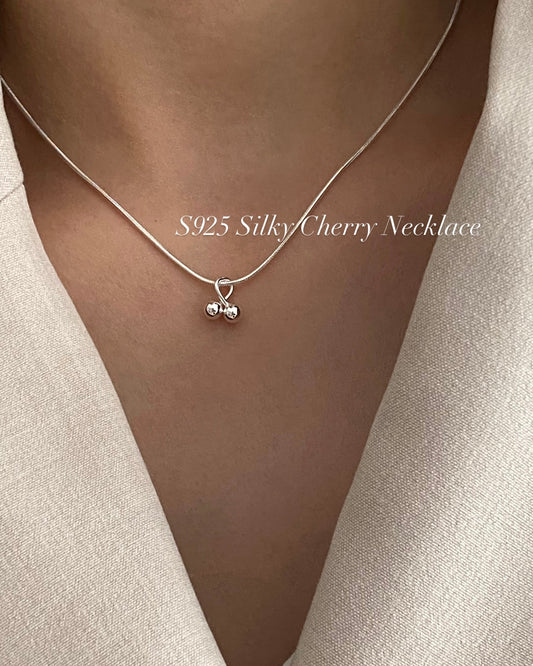 自留款🍒[925silver] Silky Cherry Necklace