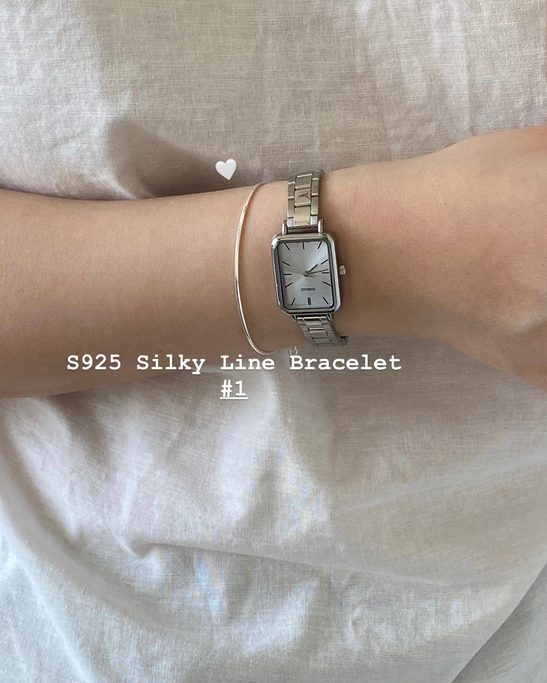 推薦款 🦋 [925silver] Silky Line Bracelet #1 & #2