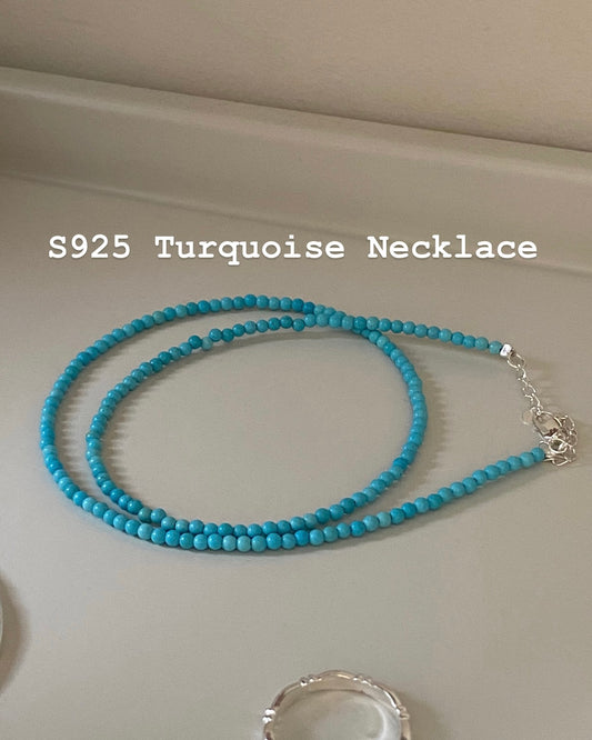 [925silver+Gemstone] Turquoise Necklace