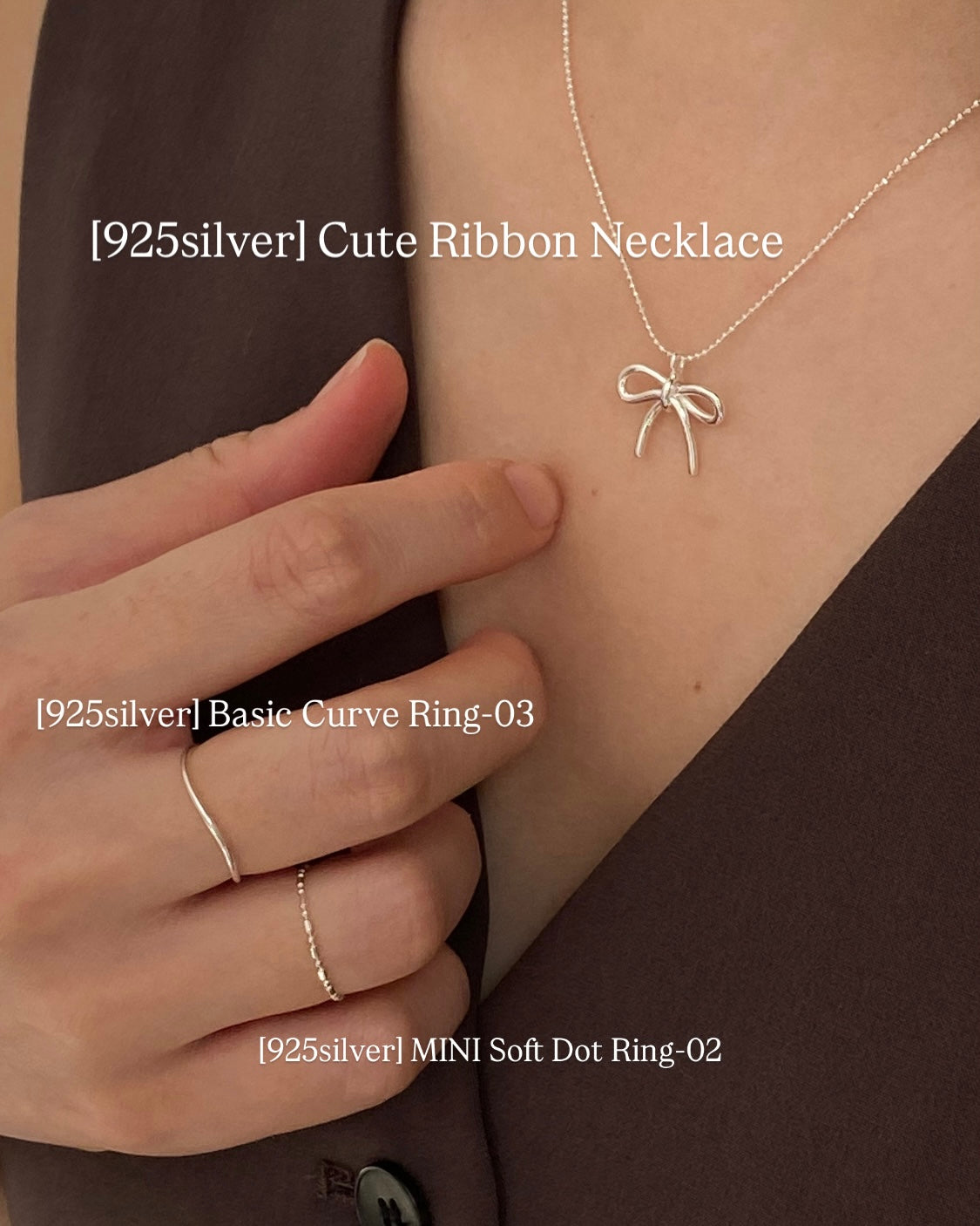 [925silver] MINI Rings SET