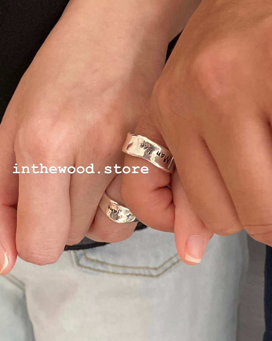 [Handmade 925silver] Customized Stamp Ring