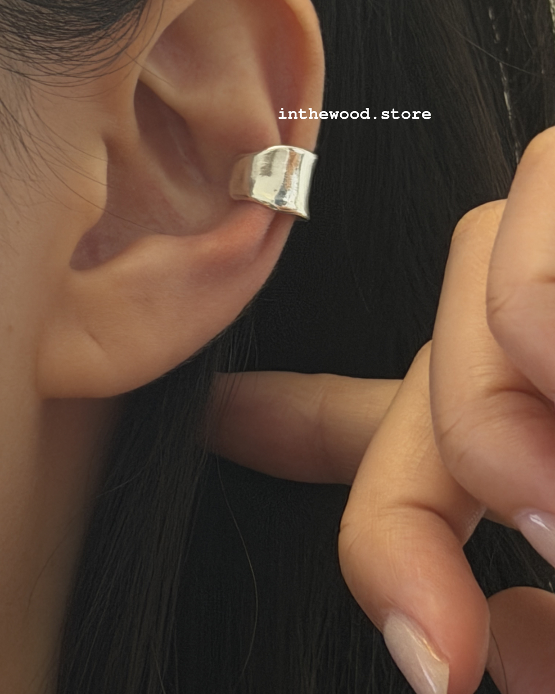 [Handmade 925silver] Paper Band Ear Cuff