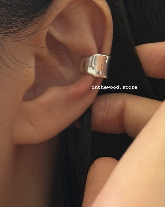 [Handmade 925 silver] Paper Band Ear Cuff