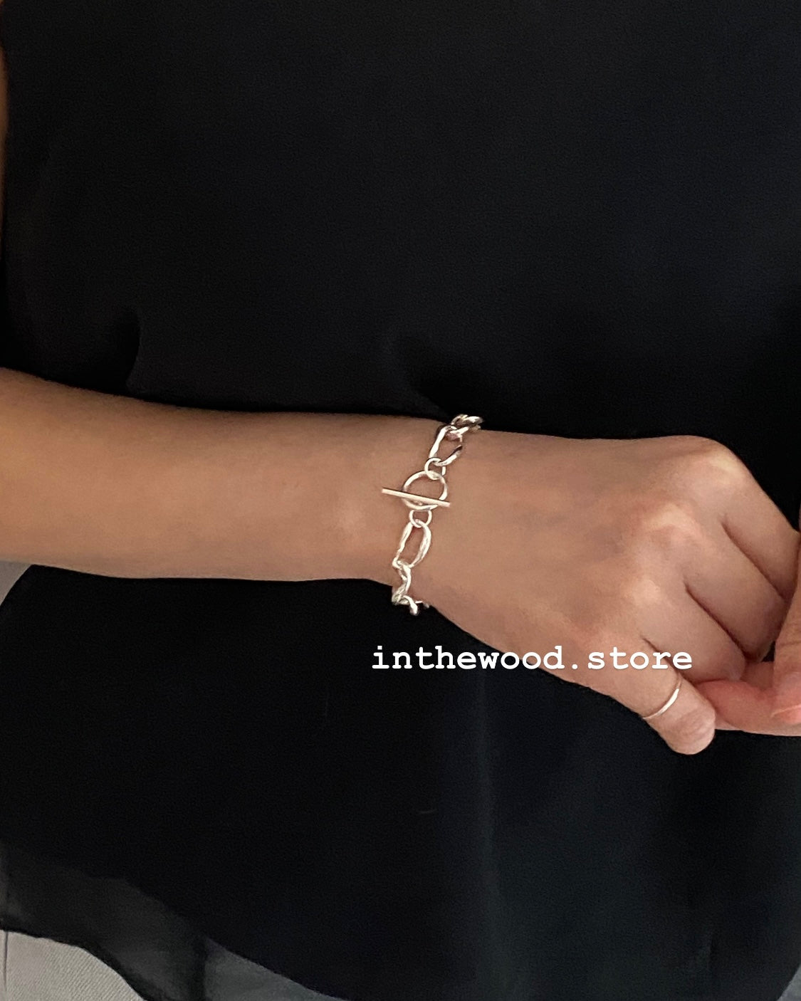 [925silver] Bold TO Chain Bracelet