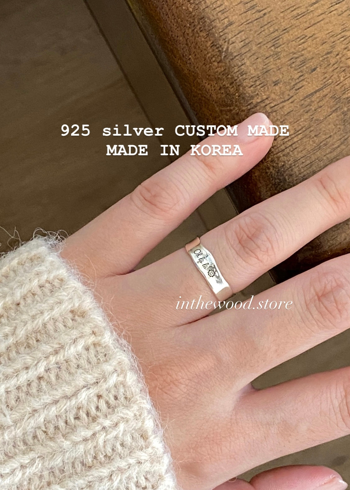 [925silver] 客制刻字 🖤 Rare Ring