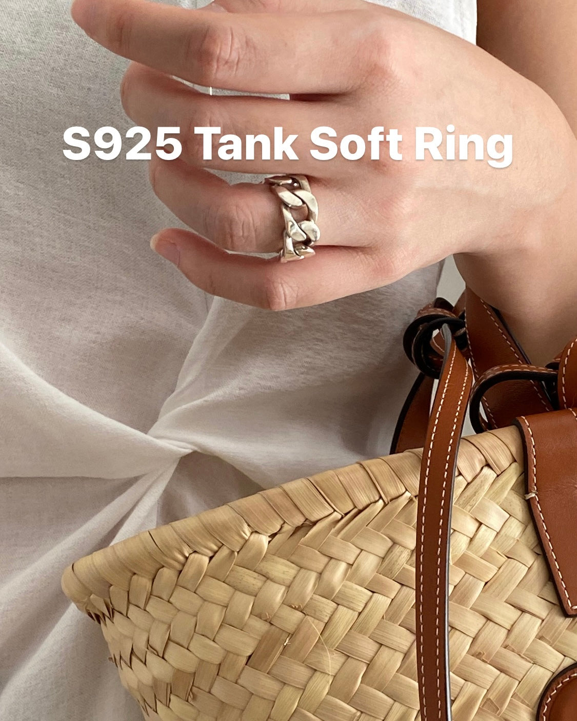 [925silver] Tank Soft Ring