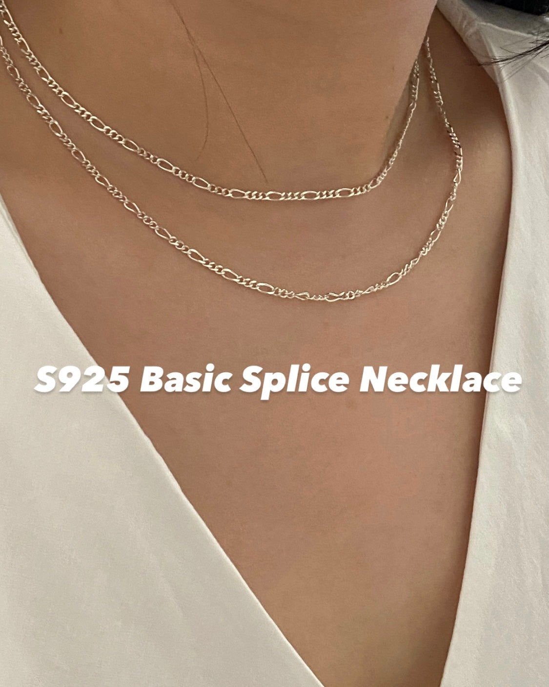 [925silver] Basic Splice Necklace