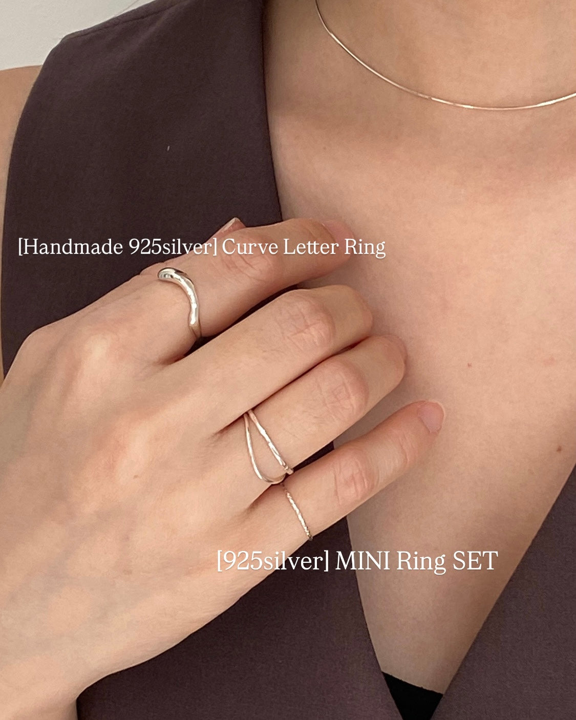 [925silver] MINI Rings SET