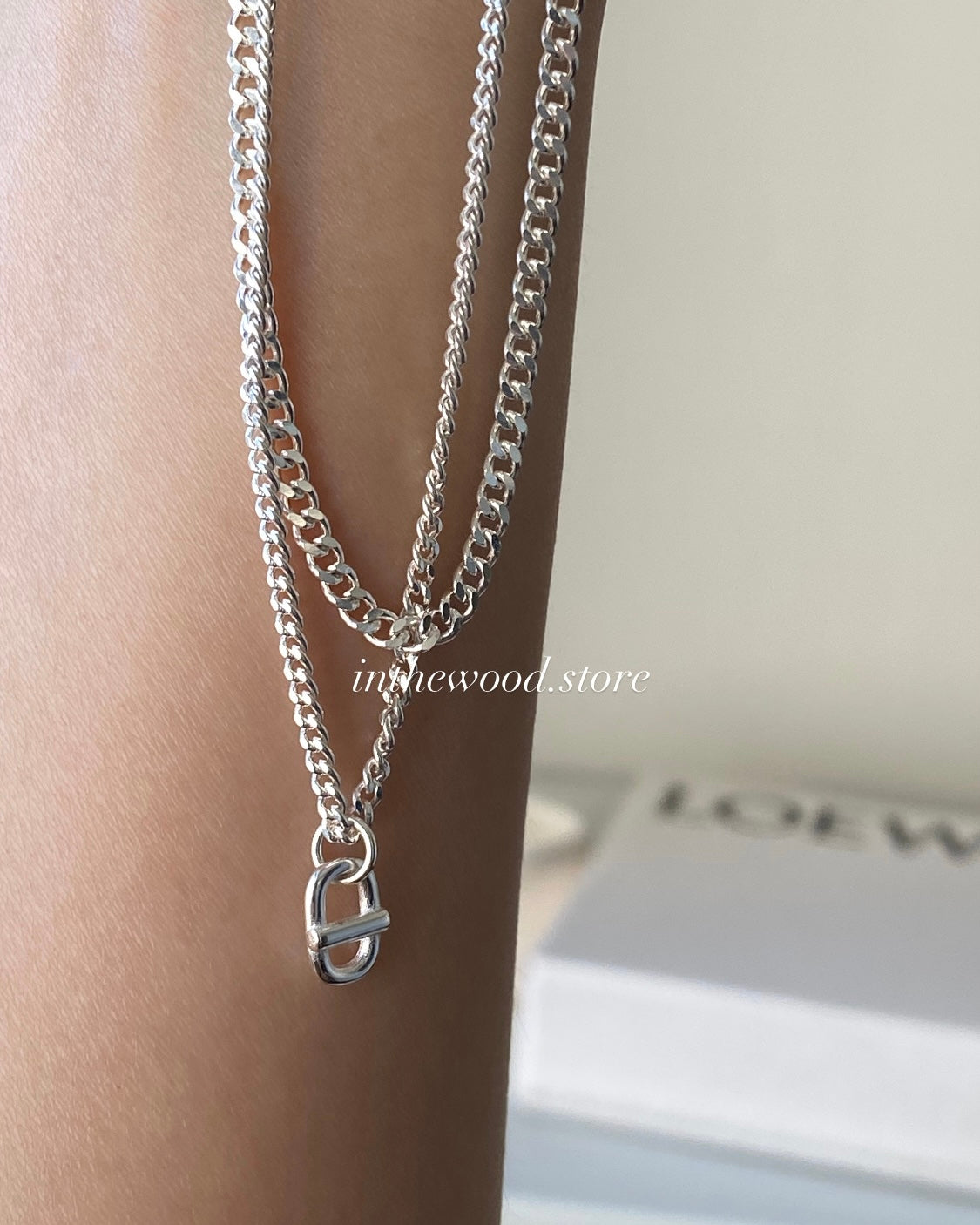 [925silver] Layer Toggle Necklace