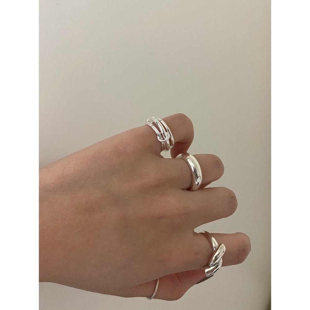 [925silver] Multi Round Ring