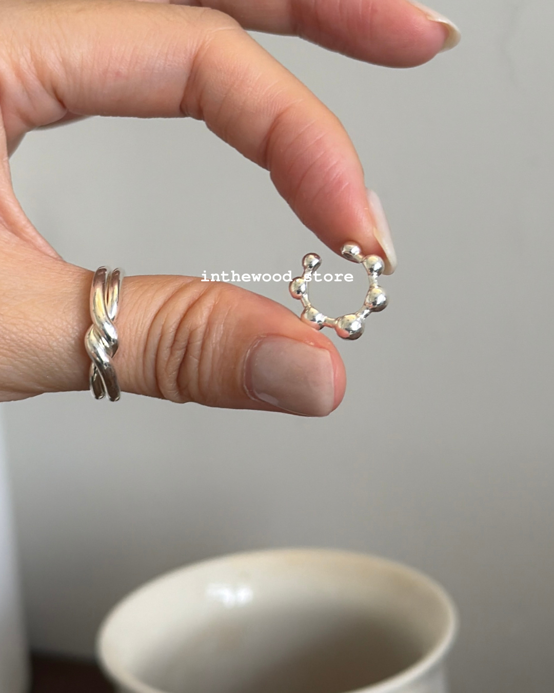 [Handmade 925silver] Bubble Ear Cuff