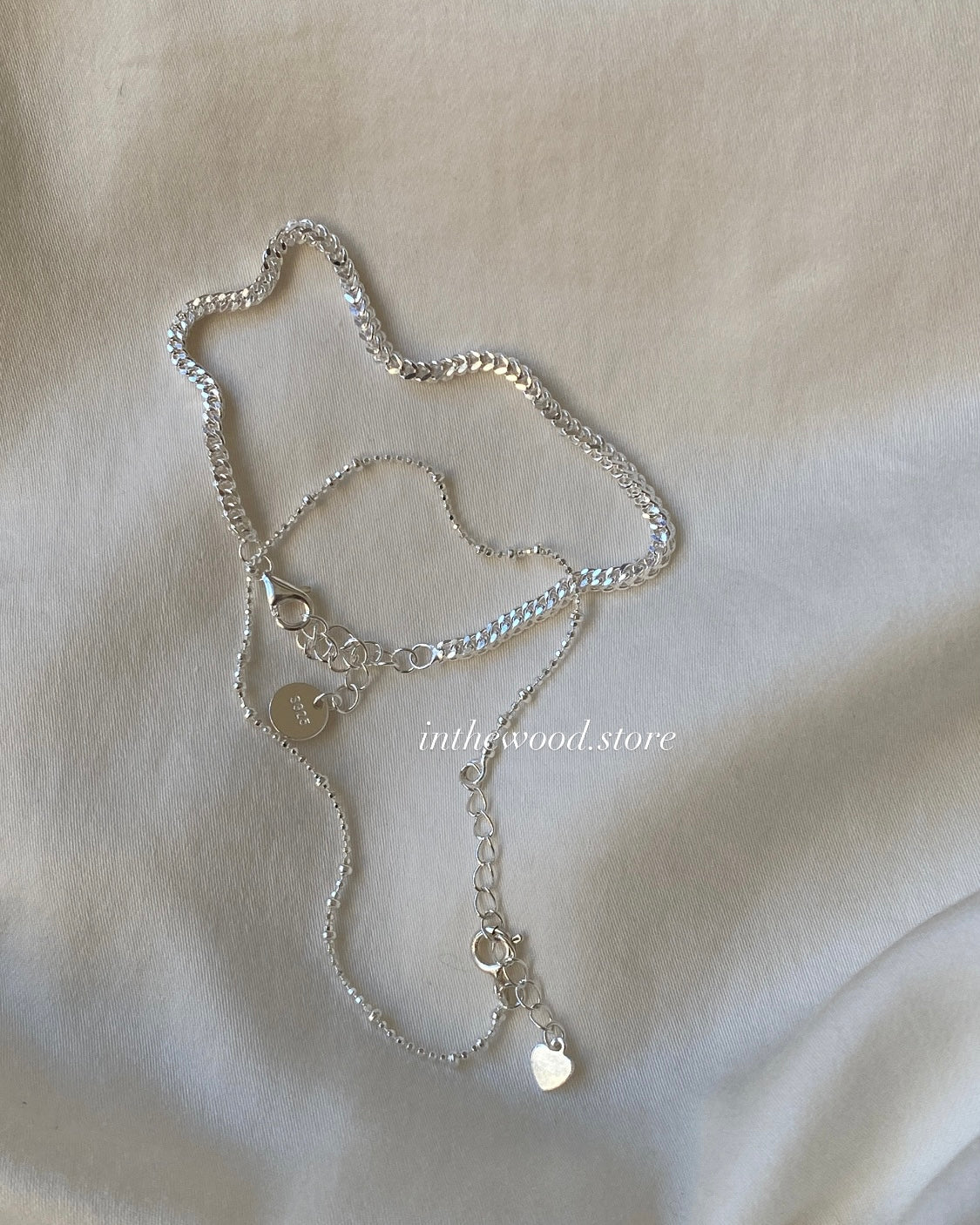 [925silver] Square chain Bracelet