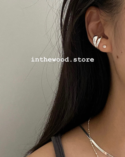 [925silver] Bold Layer Ear Cuff