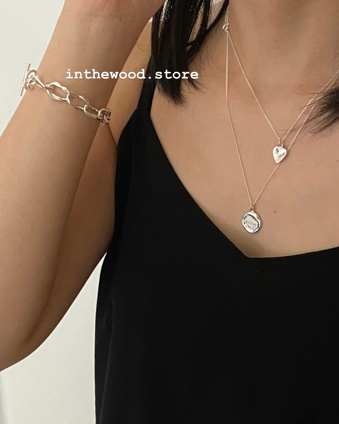[Handmade 925silver] Customized Engraving Love Necklace
