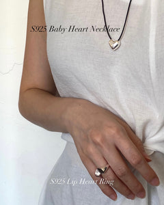 [925silver] Lip Heart Ring