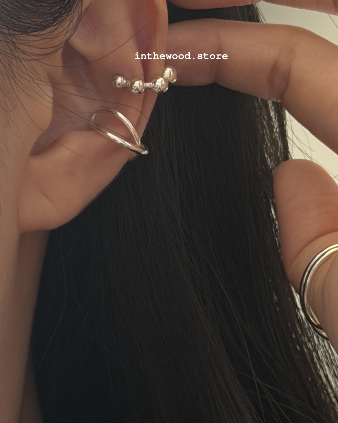 [Handmade 925silver] Bubble Ear Cuff