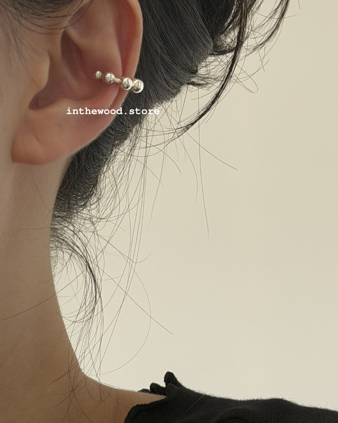 [Handmade 925silver] Bubble Ear Cuff