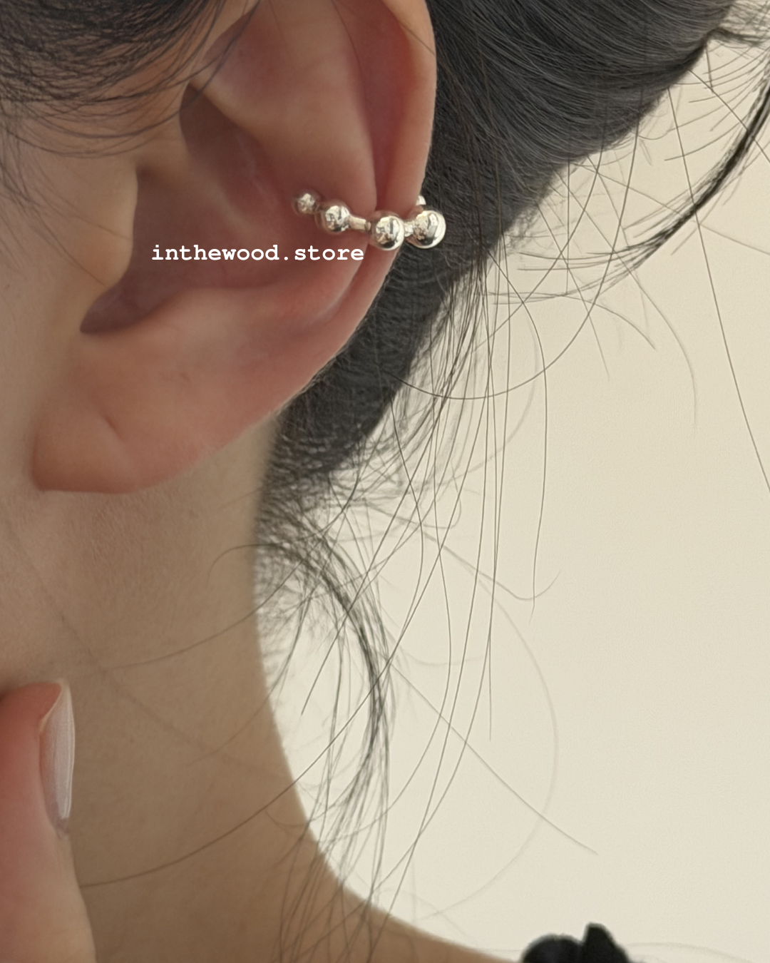 [Handmade 925silver] Bubble Ear Cuff