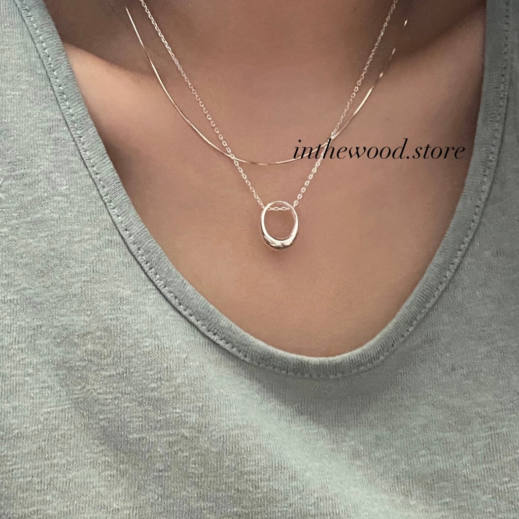 [925silver] Silky Necklace #3