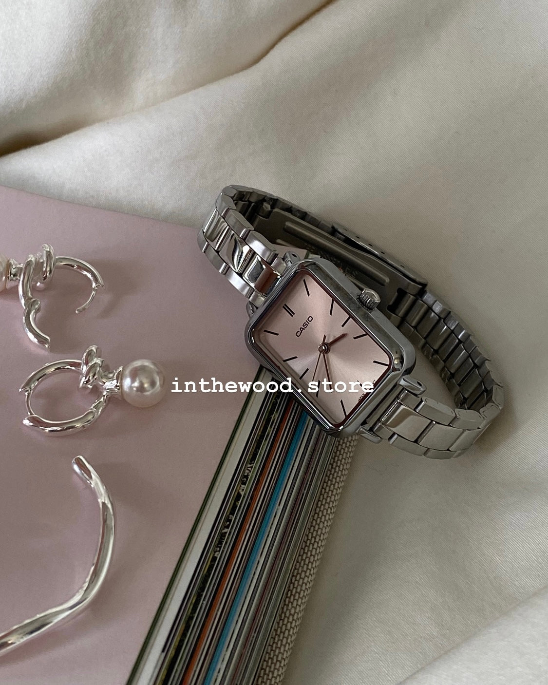 Casio Jelly PINK & BLUE Square Steel WATCH