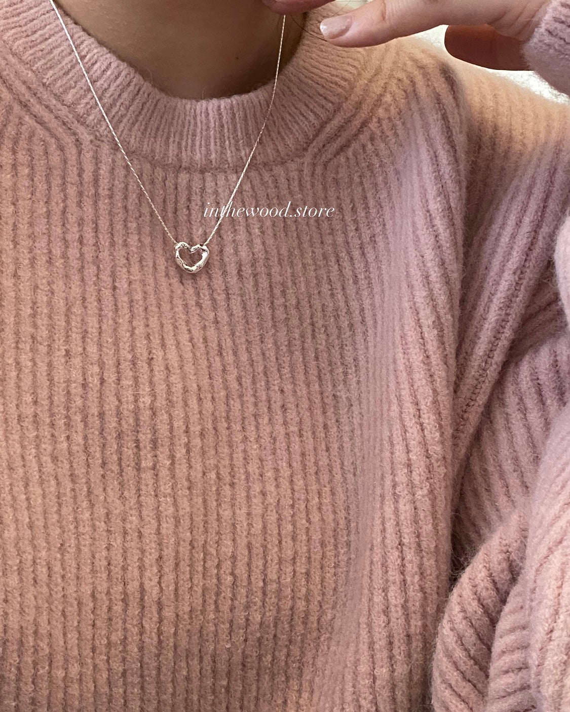 [925silver] Aki Heart Necklace