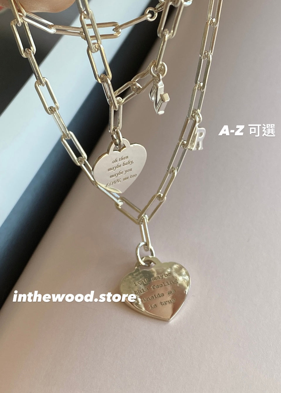 [925silver] 客制刻字  LOVE Letter Bracelet / Necklace