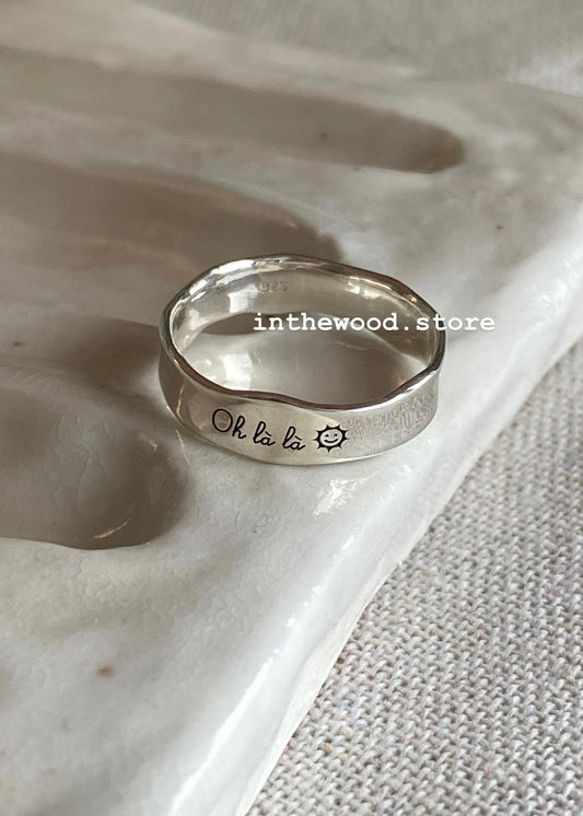 [925silver] 客制刻字 🖤 Rare Ring