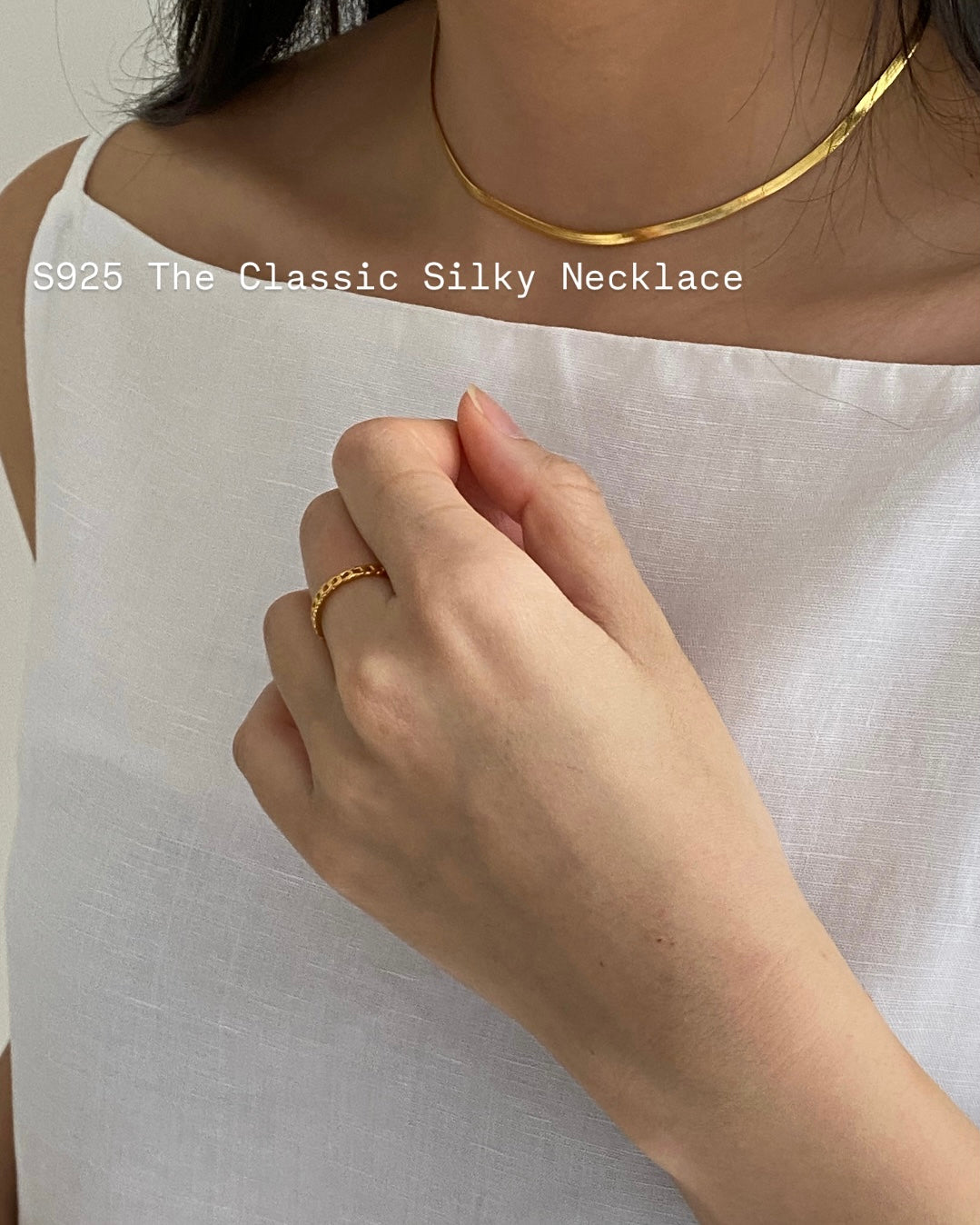 [925silver] The Classic Silky Necklace