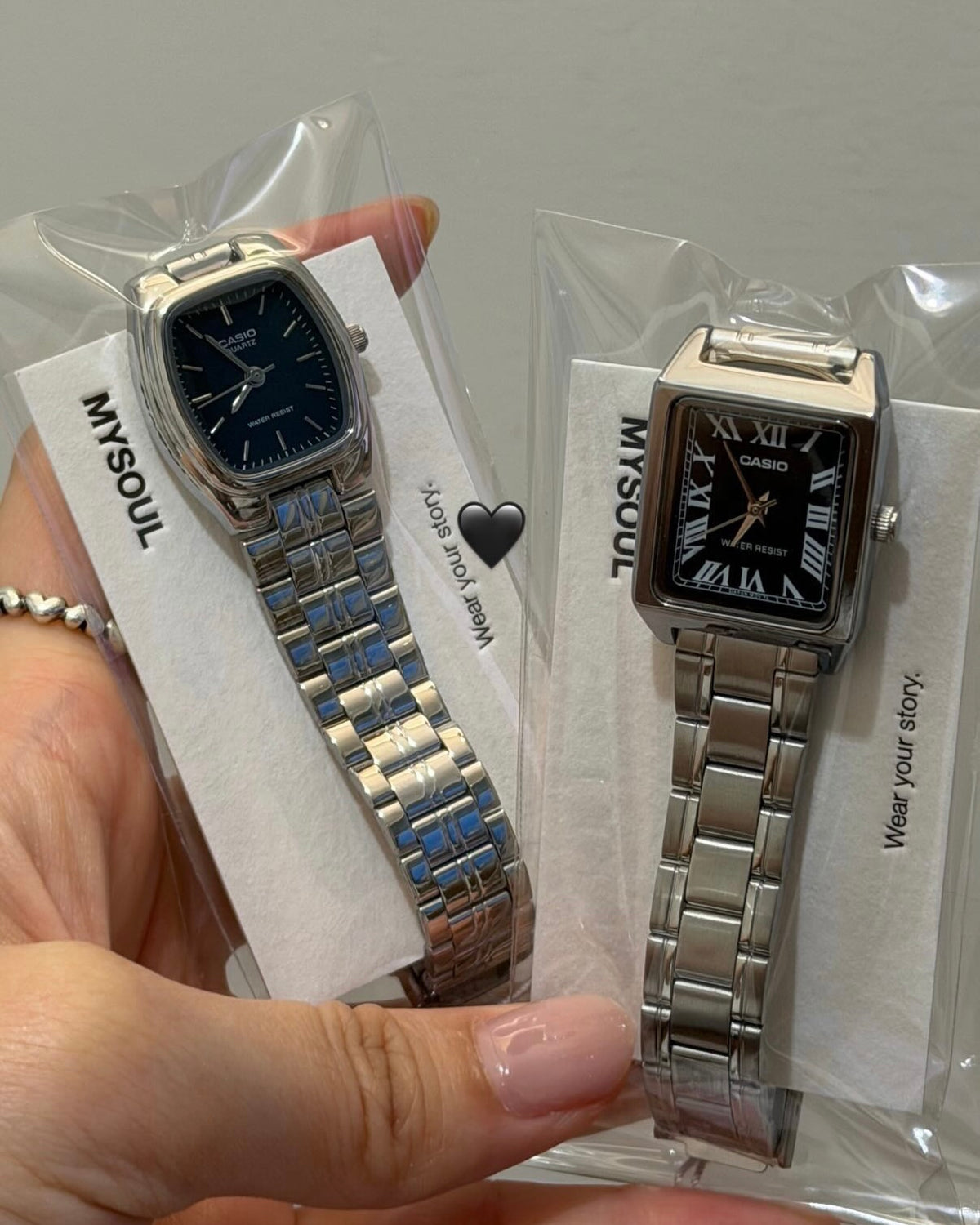CASIO Classic Roman Numeral Square Steel Watch  