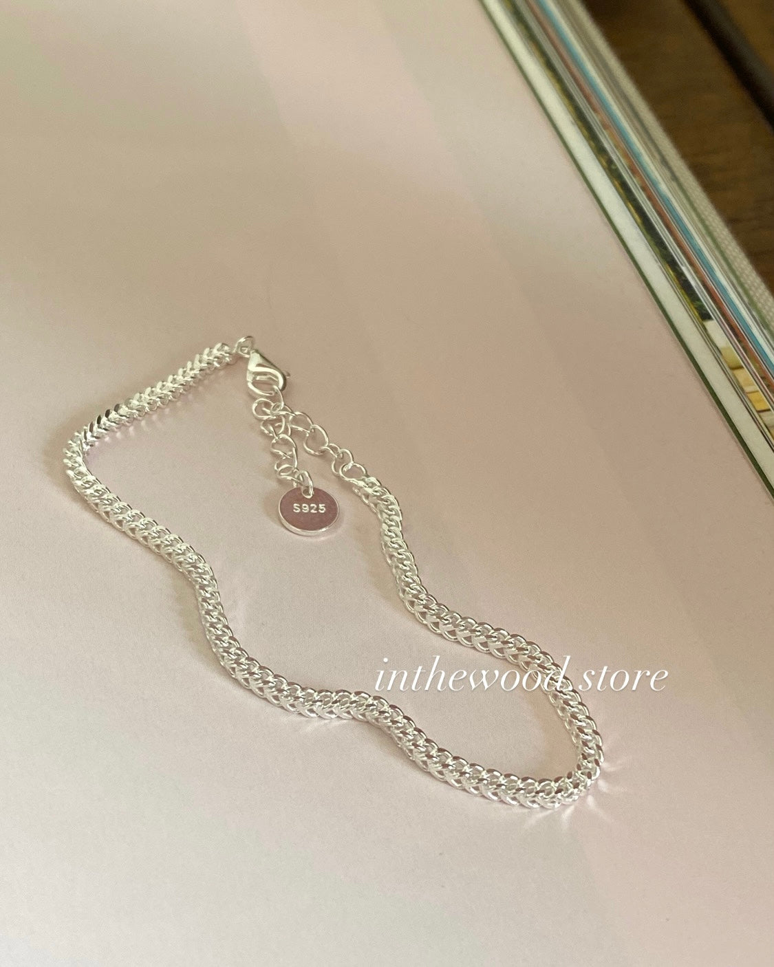 [925silver] Square chain Bracelet