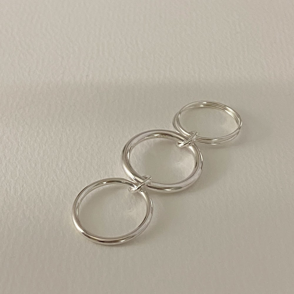 [925silver] Multi Round Ring