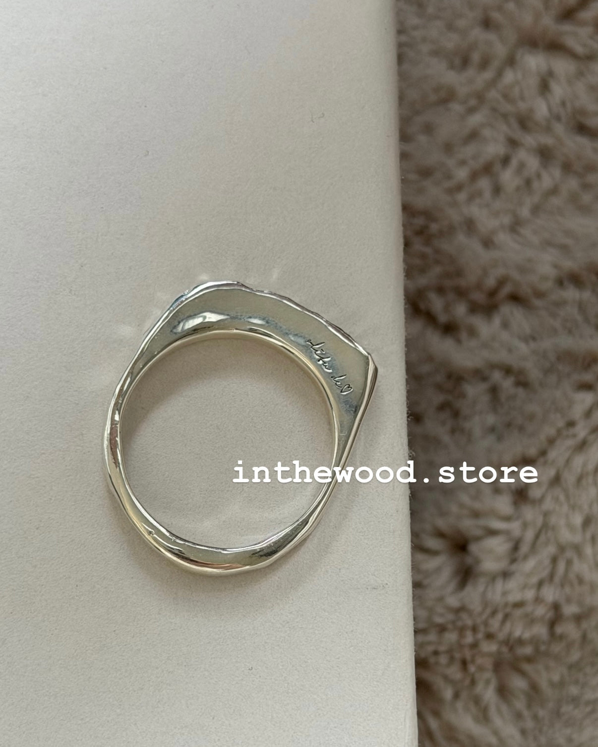 [Handmade 925silver] Craft Letter Ring