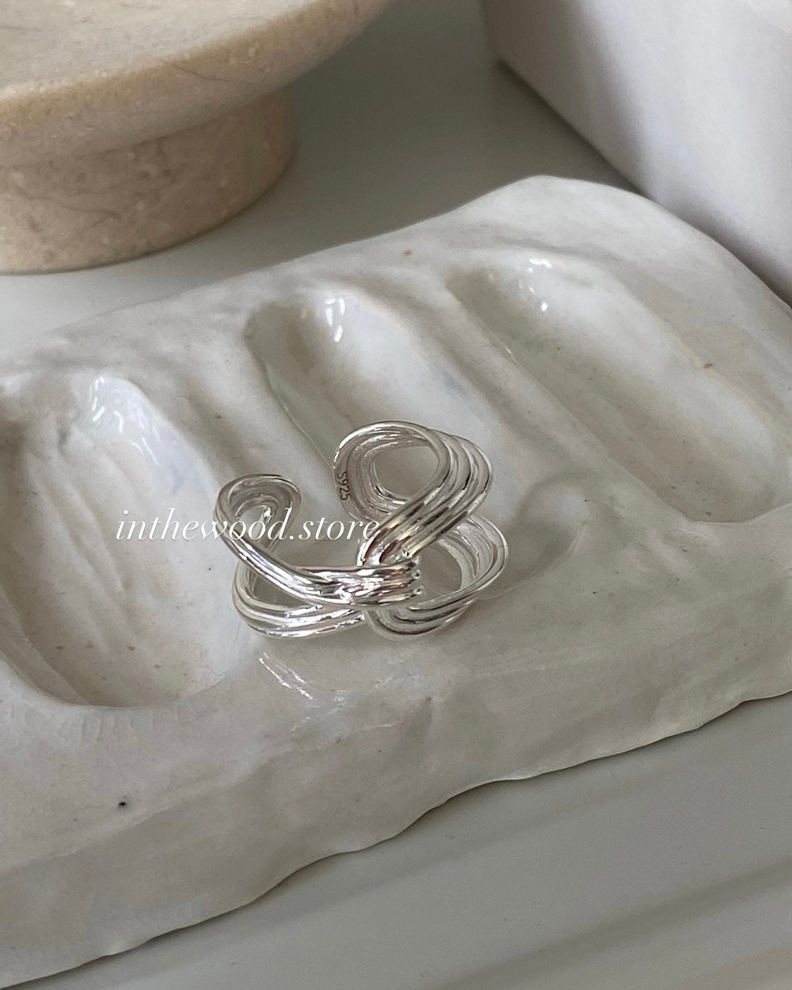 [925silver] Cross Knot Ring