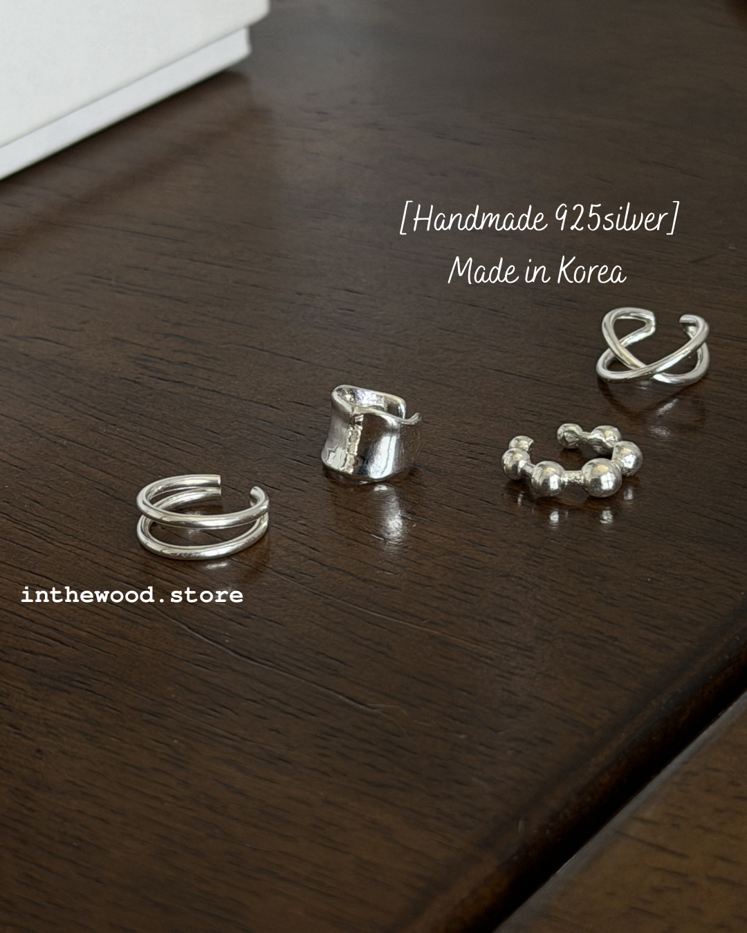 [Handmade 925silver] Paper Band Ear Cuff