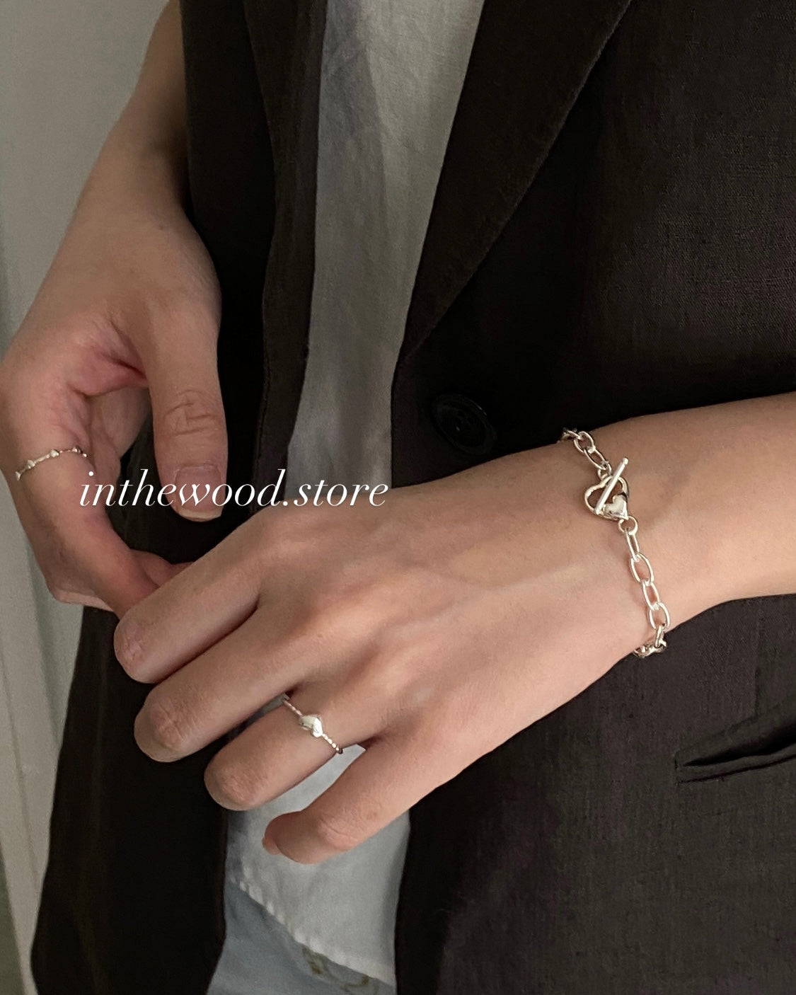 [Handmade 925silver] Plump Heart Ring