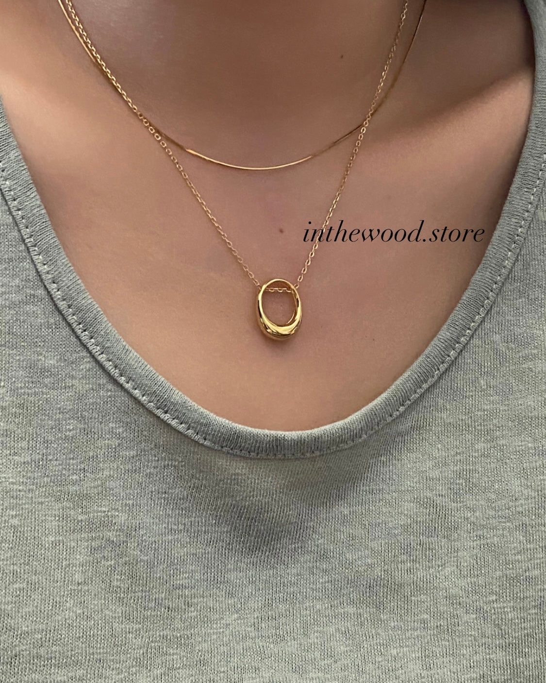 [925silver] Daily O Necklace