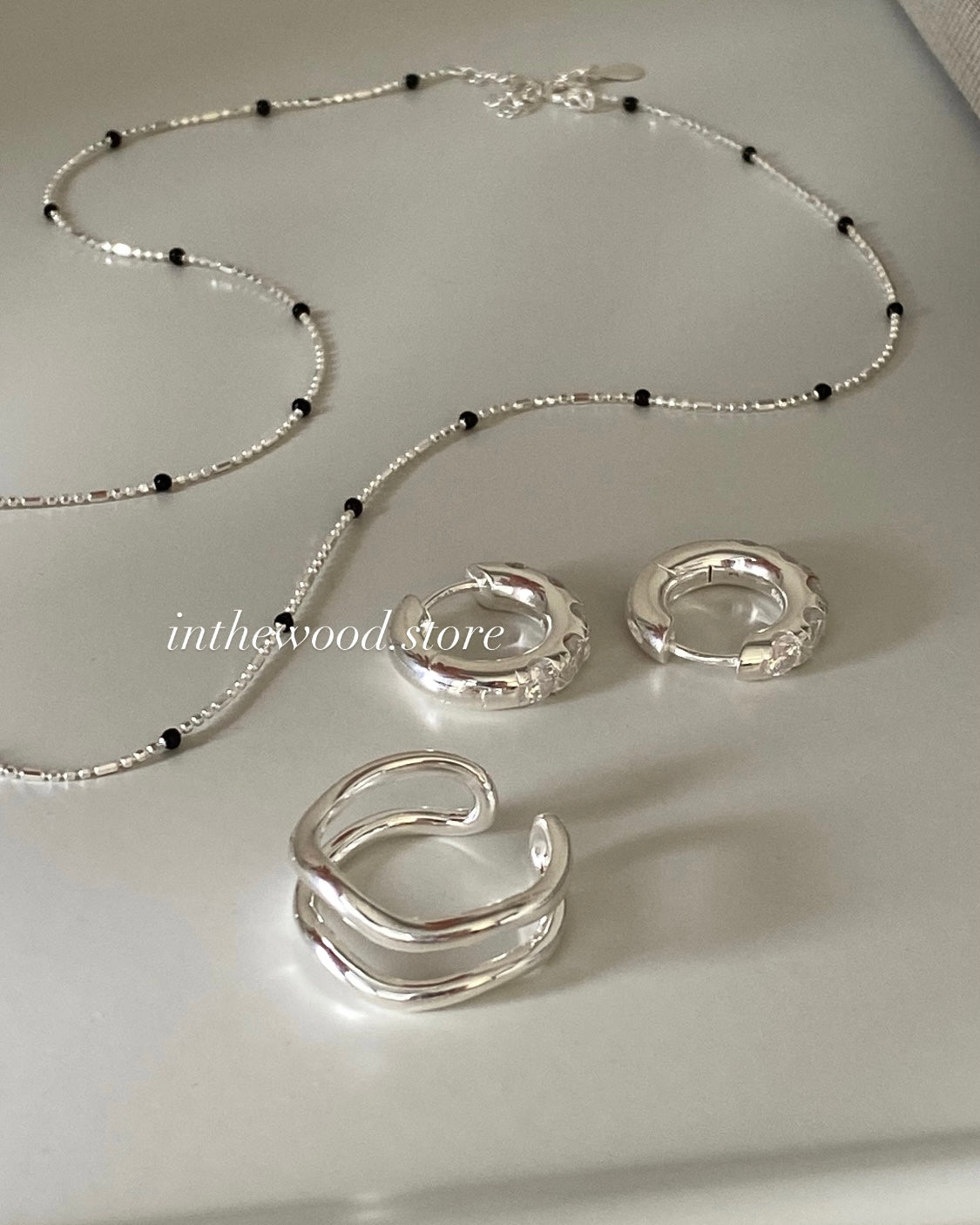 [925silver] Mini Black Onyx Necklace