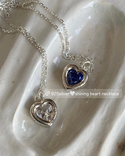 [925silver] 客制刻字🤍Shining Heart Necklace