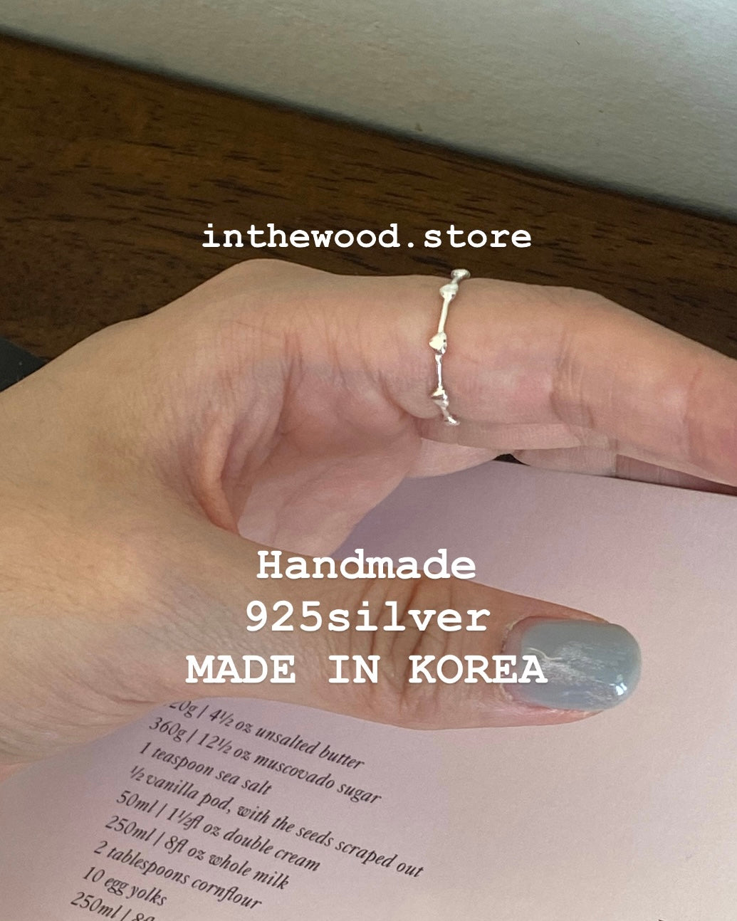[Handmade 925silver] Mini Baby Hearts Ring