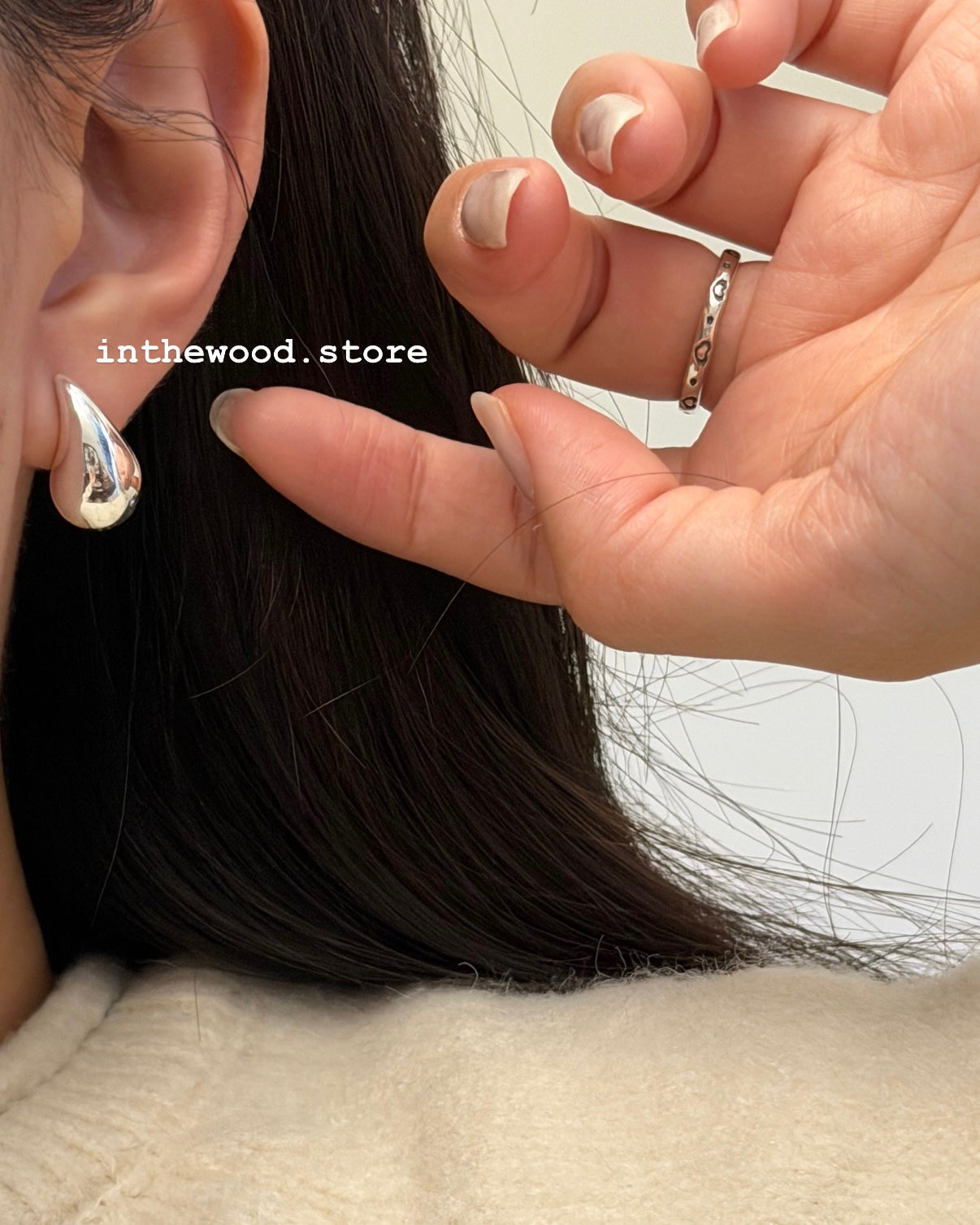 [925silver] Bold Drip Earrings