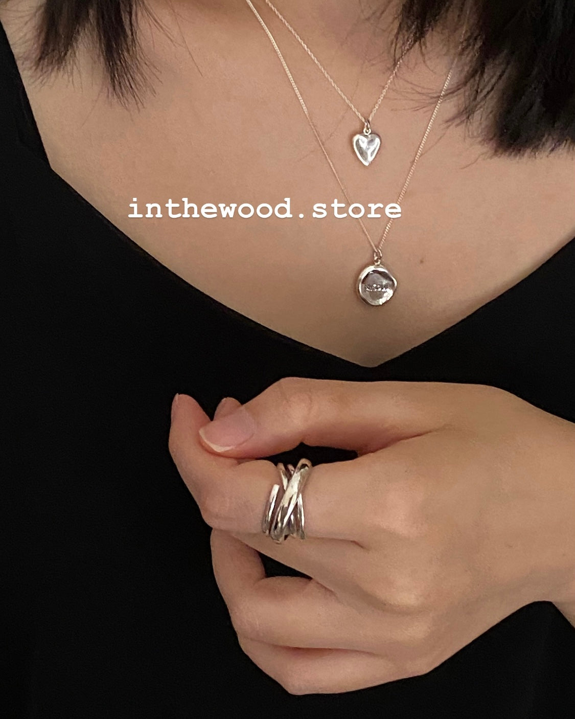 [Handmade 925silver] Customized Engraving Love Necklace