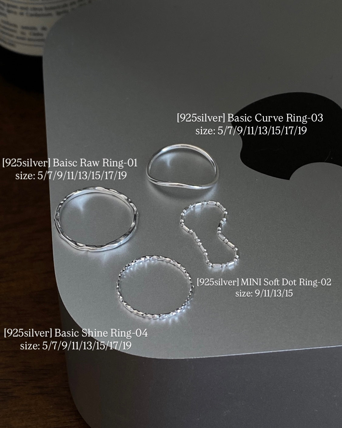 [925silver] MINI Rings SET