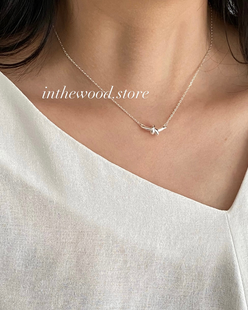 [925silver] Knot Necklace