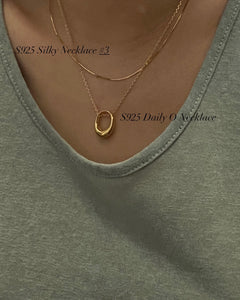 [925silver] Daily O Necklace