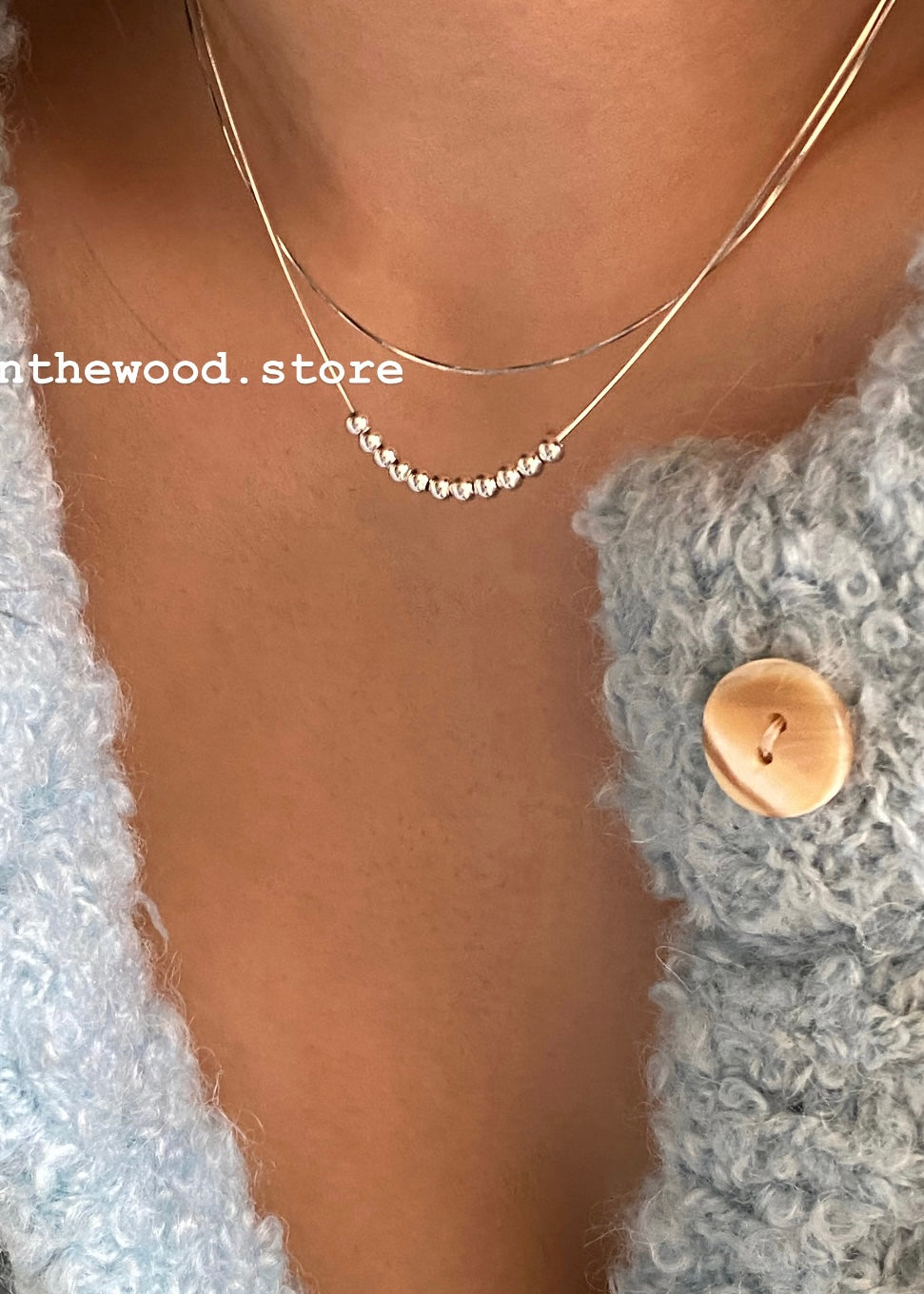 [925silver] Layer Dots Necklace