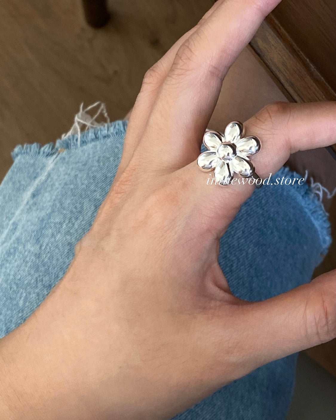 [925silver] Mega Daisy Ring